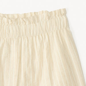 Conjunto de 2 piezas de tela: túnica + pantalones cortos a rayas para niña. 