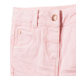 Pantalón liso de tela corte slim para niño 