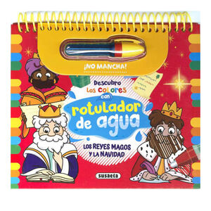 Libro con rotulador de agua Los reyes Magos y la Navidad + 4años 