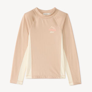 T-shirt à manches longues de ski fille en jersey gratté 