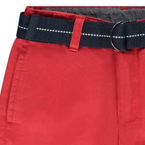 Bermudas de tela con cinturón tejido desmontable para niño 