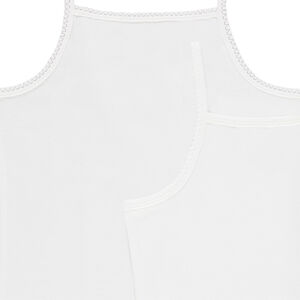 Lote de 2 tops de tirantes de algodón de color liso / con estampado 