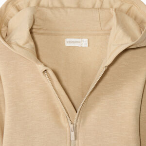 Chaleco de felpa slub liso con capucha para niño 