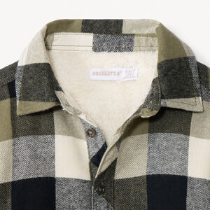 Surchemise flanelle doublée à carreaux pour garçon  