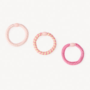 Lote de 3 gomas trenzadas para niña 