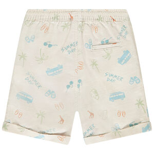 Bermuda estampada de vacaciones para bebé niño 