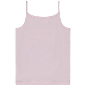 Camiseta sin mangas de jersey slub con estampado fantasía niña 