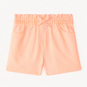 Short de tela en color sólido para niña. 