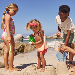 Bañador de una pieza estampado de flores para niña 