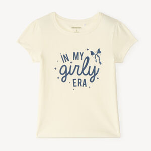T-shirt manches courtes fille imprimé papillon 