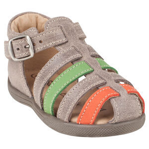 Zapatos descubiertos con correas con hebilla en contraste 