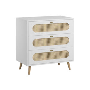 Commode de caña blanca 