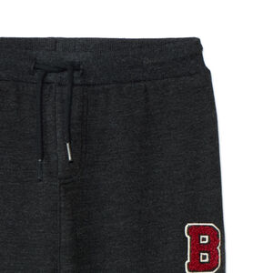 Pantalón de chándal de felpa con parches de efecto bucles para bebé niño 