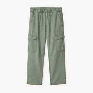 Pantalón cargo liso de tela para niño 