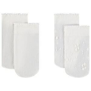 Lote de 2 pares de calcetines finos crudos para niña  Main Lote de 2 pares de calcetines finos crudos para niña