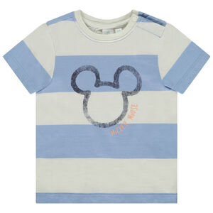 Camiseta manga corta con estampado de Mickey Disney efecto acuarela para bebé niño 