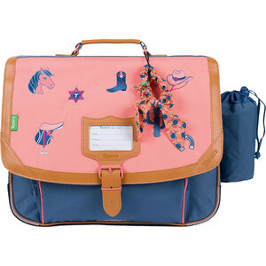 Cartable Jane avec poche pour gourde - bleu 
