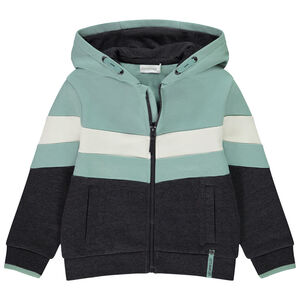Sudadera con capucha efecto color block para niño 