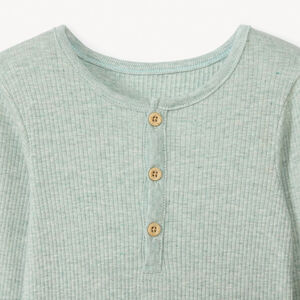 Pack de 3 bodies de manga larga con cuello tunecino para bebé niño 