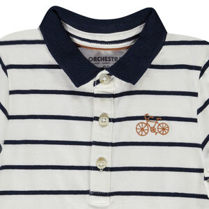 Polo manches longues rayé pour bébé garçon 