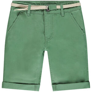 Bermuda ceñida de twill para niño 