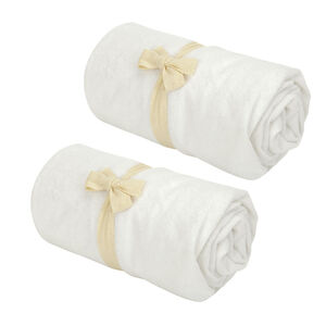 Lote de 2 protectores de colchón 60 x 120 cm 