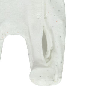 Pelele de terciopelo con estampado de lunares para bebé prematuro 