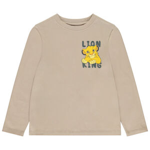 Camiseta de manga larga unicolor estampado Simba Disney para niño 