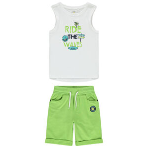 Conjunto camiseta sin mangas y bermudas SmileyWorld 