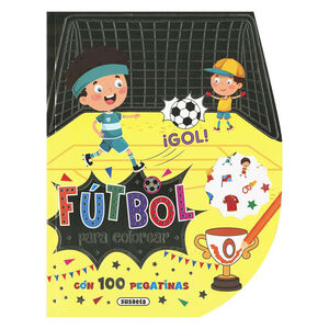 Libro para colorear +100 pegatinas Fútbol +3 años 