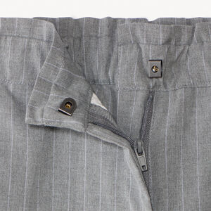Pantalón recto de tela a rayas niña 