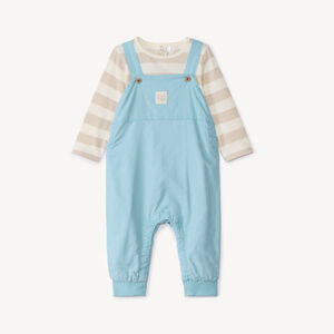 Conjunto de 2 piezas con peto para bebé niño 