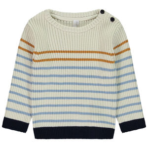 Jersey de punto acanalado y rayas para bebé niño 