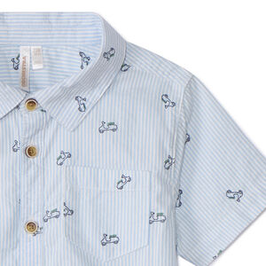 Camisa de manga corta con estampado de scooters para bebé niño 