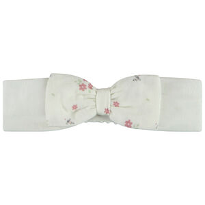 Banda fantasía con lazo e impresión floral para bebé niña 