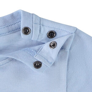 Camiseta de manga corta estampada de velero para bebé niño 