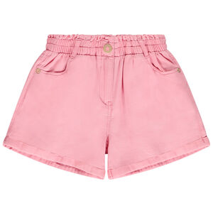 Short liso en tela armurada para niña  Main Short liso en tela armurada para niña