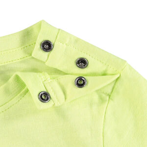 T-shirt manches courtes en coton à message printé 