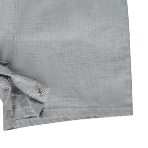 Salopette corta mini cuadros y bordados para niña bebé 