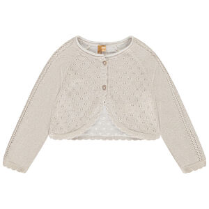 Chaqueta de punto con mangas largas para bebé niña  Main Chaqueta de punto con mangas largas para bebé niña
