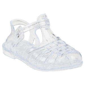 Sandalias de playa transparentes con hebilla 