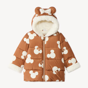 Chaqueta acolchada para niña bebé con estampado de Minnie Disney. 