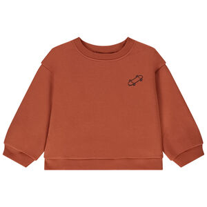 Sudadera oversize de felpa bordado skateboard para bebé niño 