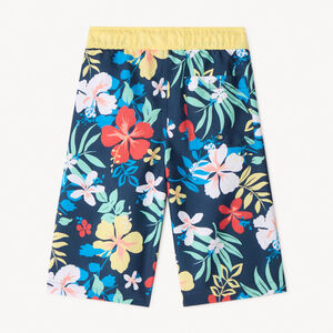 Bañador largo con estampado floral para niño 