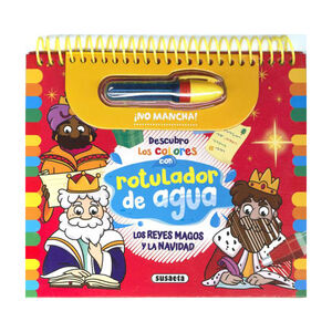 Libro con rotulador de agua Los reyes Magos y la Navidad + 4 años 