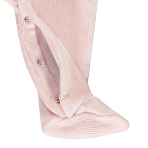 Pelele efecto 2 en 1 de terciopelo acanalado para bebé niña 