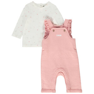 Conjunto 2 piezas con peto para bebé niña  Main Conjunto 2 piezas con peto para bebé niña