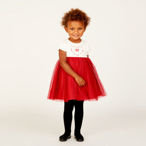 Ropa de fiesta de manga corta efecto 2 en 1 para bebé niña  Main Ropa de fiesta de manga corta efecto 2 en 1 para bebé niña