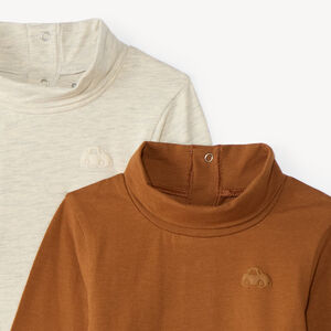 Pack de 2 sudaderas de cuello alto para bebé niño 