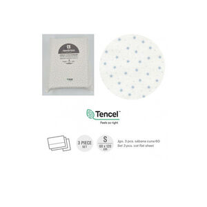 Juego de sábanas 3 piezas para cuna de 60 Estrella Celeste 